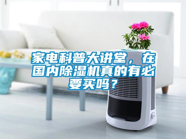 家電科普大講堂，在國內(nèi)除濕機(jī)真的有必要買嗎？