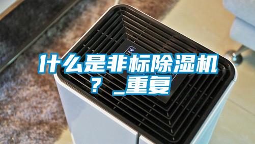 什么是非標除濕機?_重復